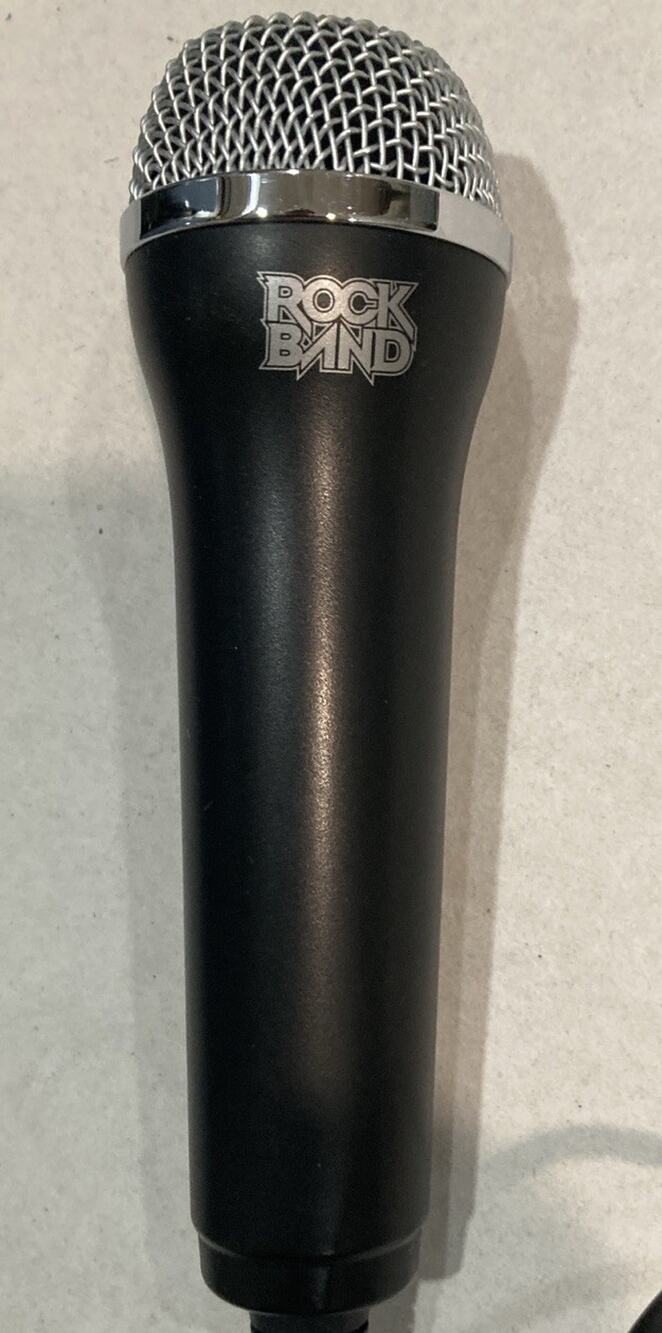 Rock Band USB Wired Microphone Logitech 891-000040 PS3 Xbox 360 Wii PC Tested